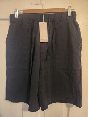 Women's Black Drawstring Casual Shorts